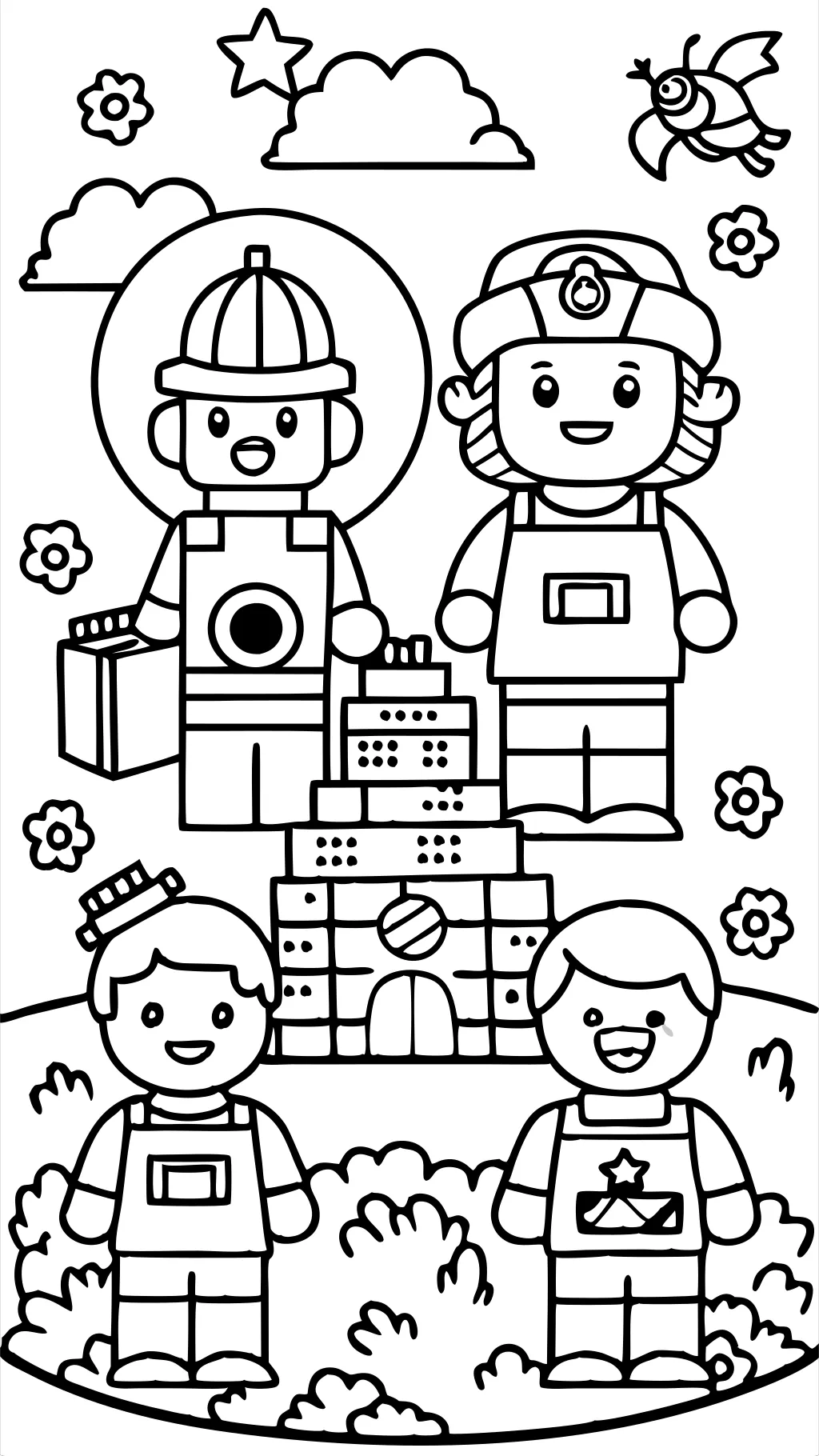 coloriage lego pages